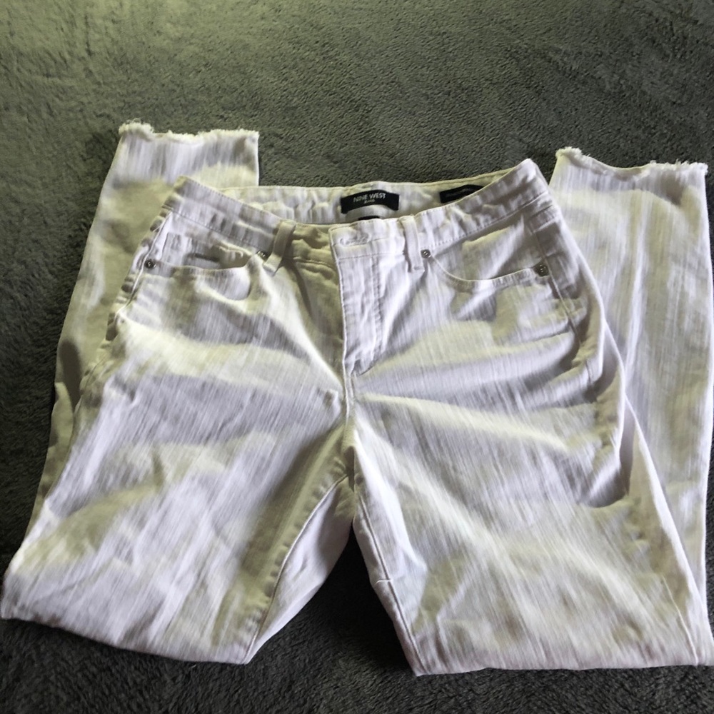 Nine West white skinny jeans